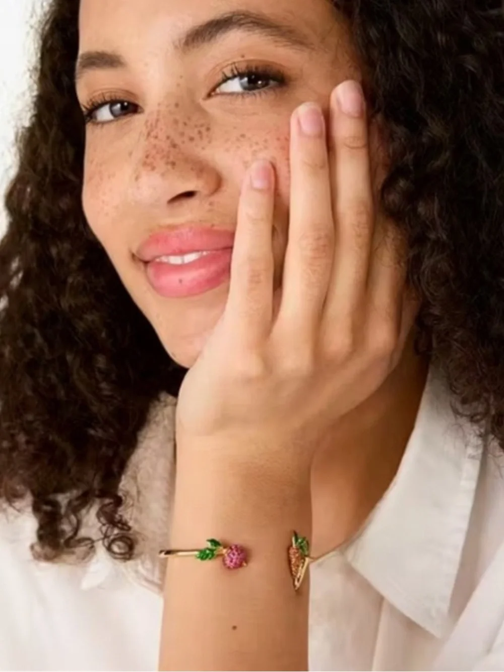 Kate Spade Harvest Time Vegetable Hinge Cuff - Picture 2 of 6